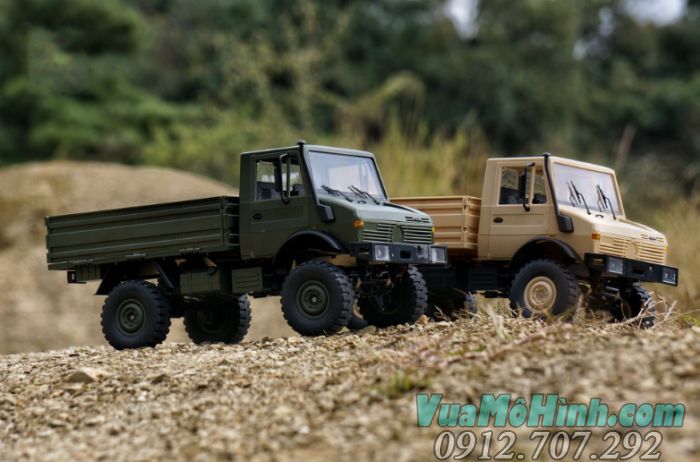 Mô hình xe ô tô tải quân sự điều khiển từ xa LDR/C P06 Unimog 1/12 2 cầu Uni Mock 