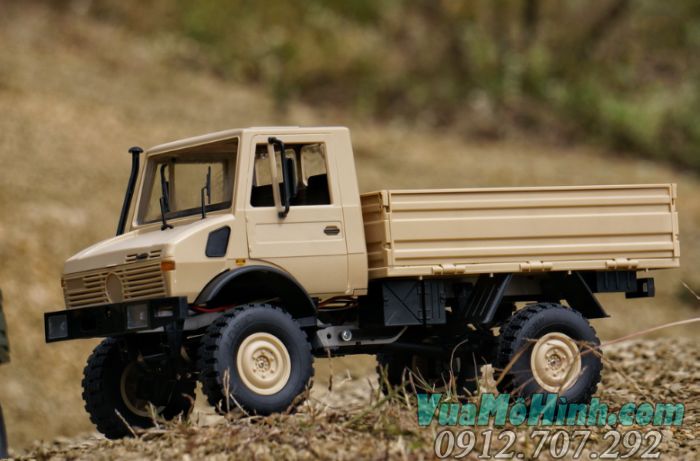 Mô hình xe ô tô tải quân sự điều khiển từ xa LDR/C P06 Unimog 1/12 2 cầu Uni Mock 