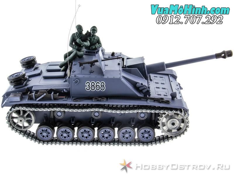 Xe tăng điều khiển từ xa Heng Long Stug 3 tỉ lệ 1/16, phiên bản PRO