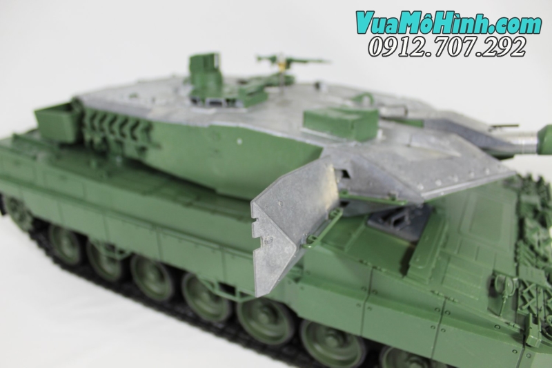 xe tăng điều khiển từ xa Leopard 2 A6 phiên bản phun kim loại