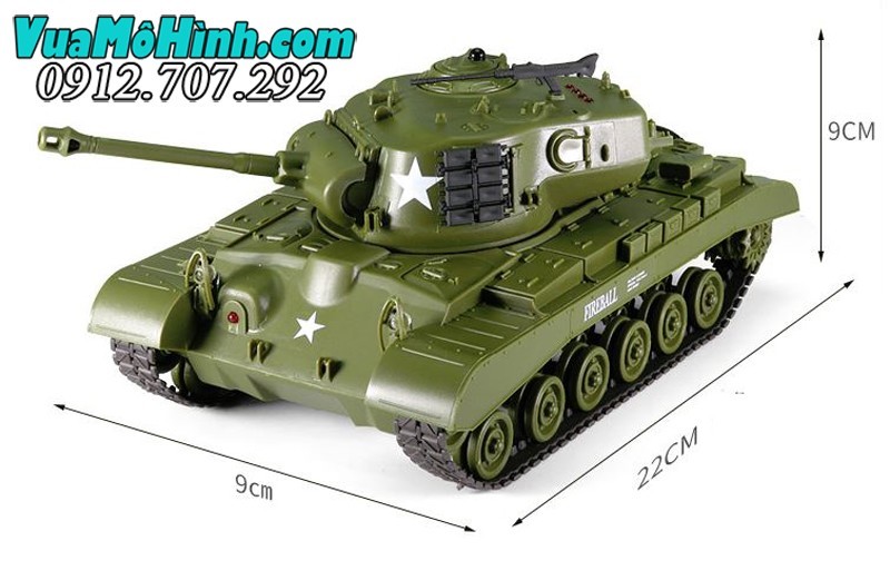 Xe tăng điều khiển từ xa mini tank Henglong M26 Pershing M4A3 3841-01 3841-02