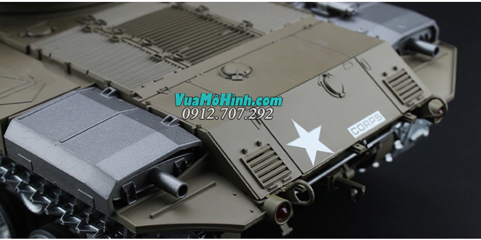 xe tăng điều khiển từ xa mô hình rc tank heng long us m41a3 3839 3839-1 pro xích kim loại