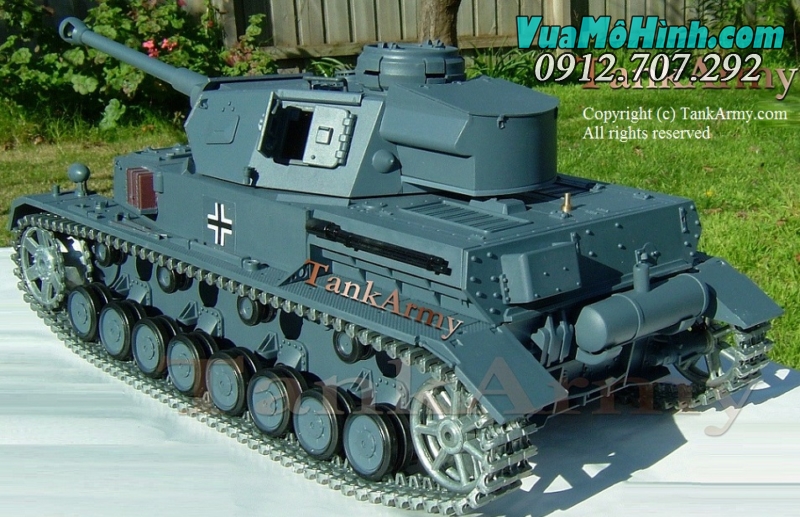 xe tăng điều khiển từ xa PANZER IV - F2 xích kim loại