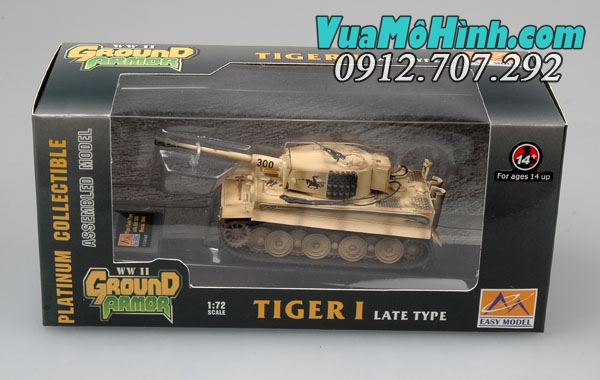 Xe tăng điều khiển từ xa TIGER 1 TỈ LỆ 1:72_2.4GHZ