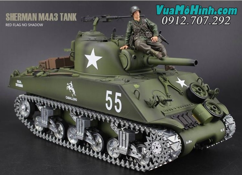 mô hình xe tăng quân sự điều khiển từ xa rc tank heng long m4a3 sherman 3898-1 phiên bản pro xích kim loại