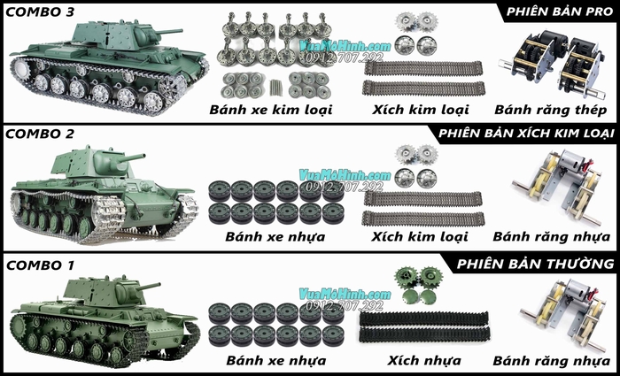 xe tăng mô hình điều khiển từ xa rc tank heng long kv1 kv-1 3878 3878-1 pro xích kim loại