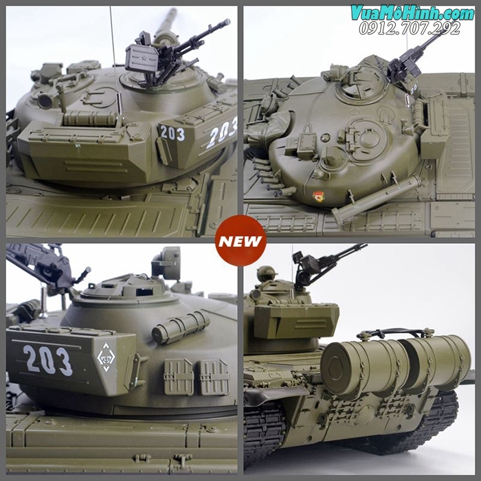 xe tăng mô hình điều khiển từ xa rc tank heng long t72 t-72 3939 3939-1 