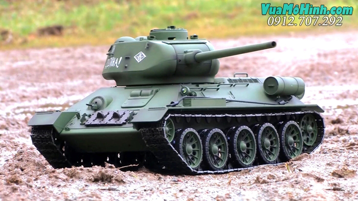 xe tăng mô hình điều khiển từ xa rc tank heng long russian t34 t-34 85 3909 3909-1 pro xích kim loại