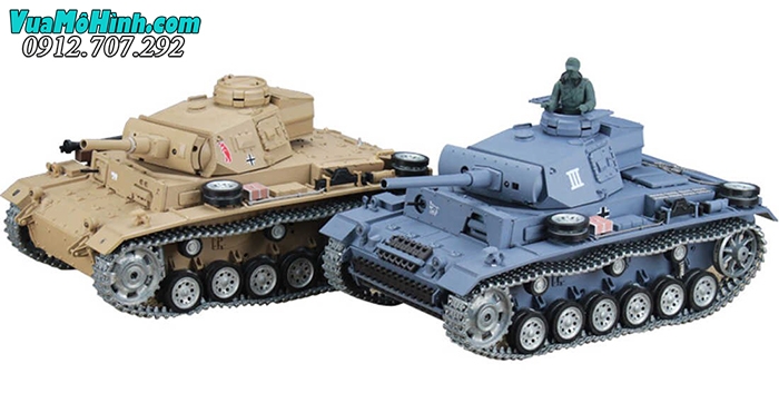 xe tăng mô hình điều khiển từ xa rc tank heng long tauchpanzer tauch panzer german iii 3 3849 3849-1 pro xích kim loại