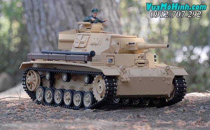 xe tăng mô hình điều khiển từ xa rc tank heng long tauchpanzer tauch panzer german iii 3 3849 3849-1 pro xích kim loại