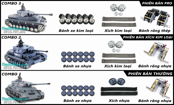 xe tăng mô hình điều khiển từ xa tank heng long panzer iv 4 f2 3859 3859-1