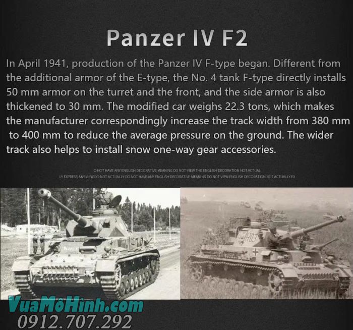 Cool Bank 3859-1 Panzer IV F2 1/16 RC Tank mô hình xe tăng Đức