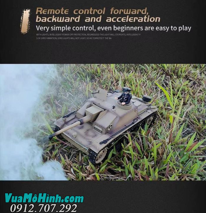 Xe tăng điều khiển từ xa  CoolBank-3868-1 German StuG III F8 Type 1/16