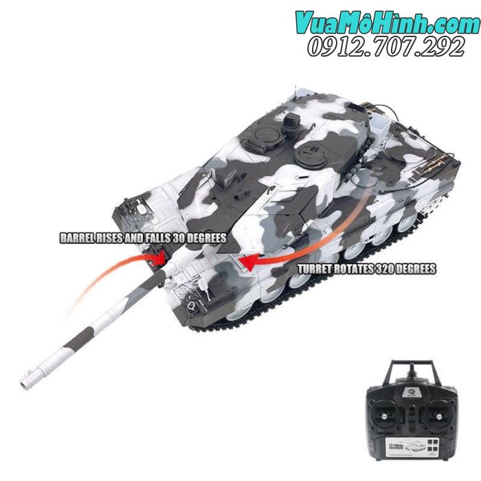 Xe tăng điều khiển từ xa Coolbank 3889-1 Leopard 2A6 tỷ lệ 1/16