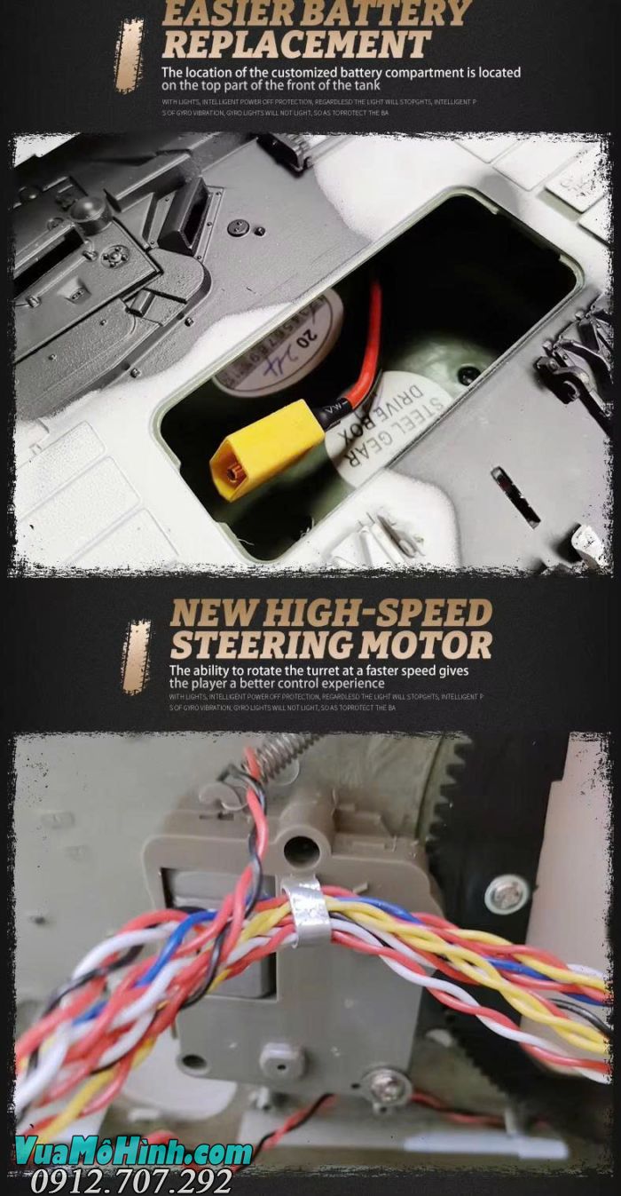 Xe tăng điều khiển từ xa Coolbank 3889-1 Leopard 2A6 tỷ lệ 1/16