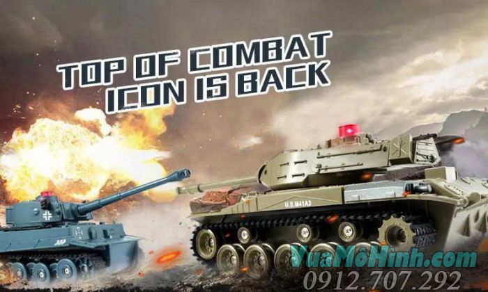 Xe tăng điều khiển từ xa JJRC Q85 1/30 mô phỏng M41A3 Walker Bulldog