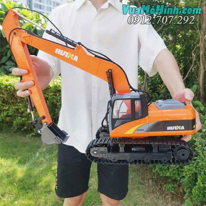 Mô hình xe công trình Huina 1551 điều khiển từ xa, chi tiết mô phỏng chân thực