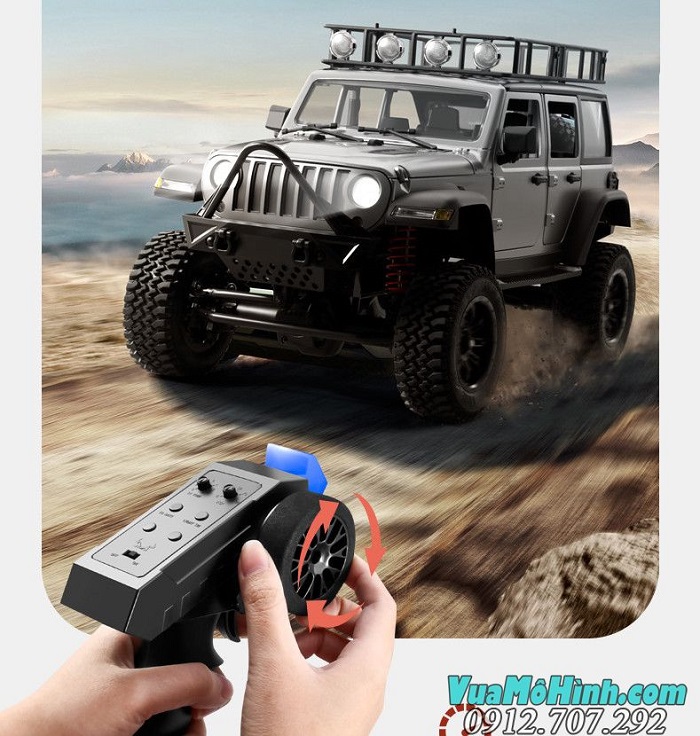 Xe địa hình điều khiển từ xa Jeep wrangler MN128 RC