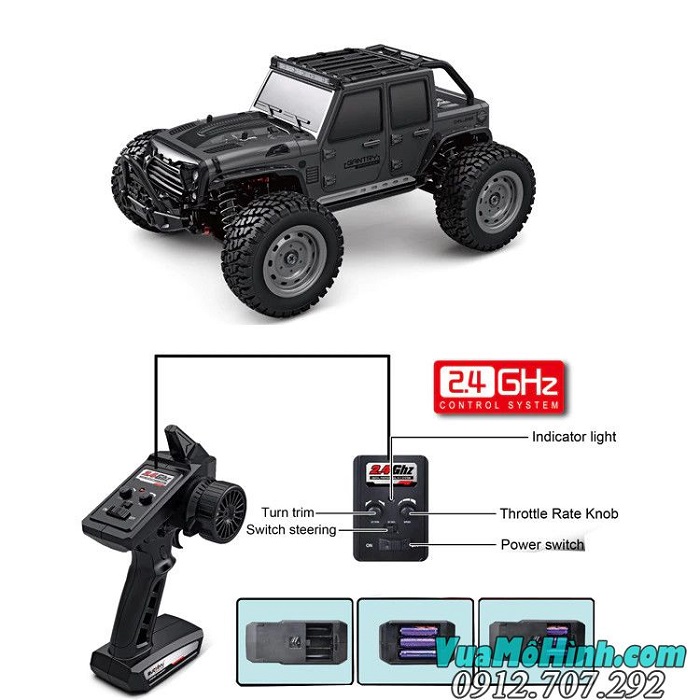 Xe địa hình điều khiển từ xa SCY 16103 GANTRY 1/16 2.4G 4WD High Speed RC Truck Car