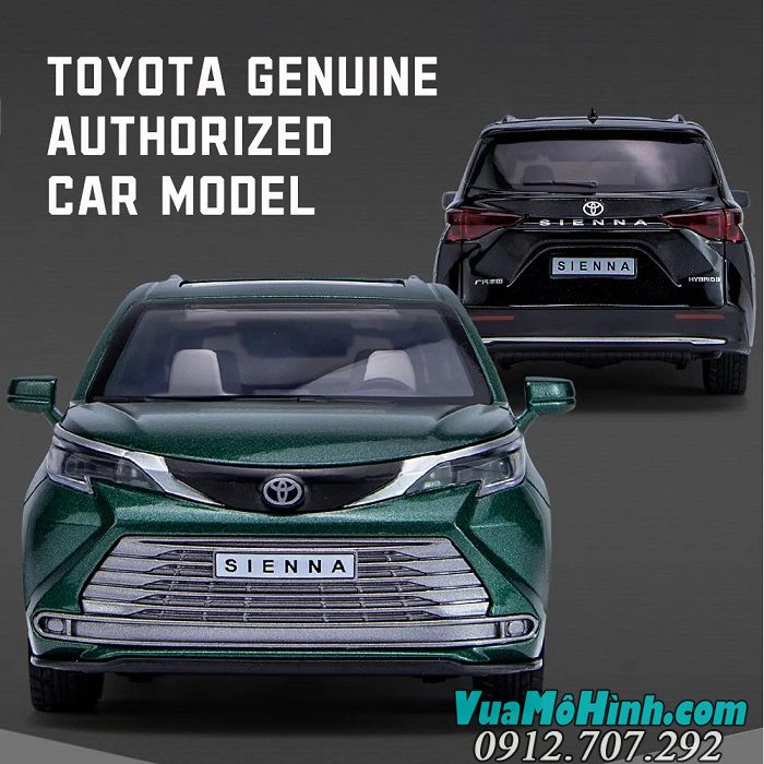 Mô hình xe ô tô Toyota Sienna 2022 tỉ lệ 1/24