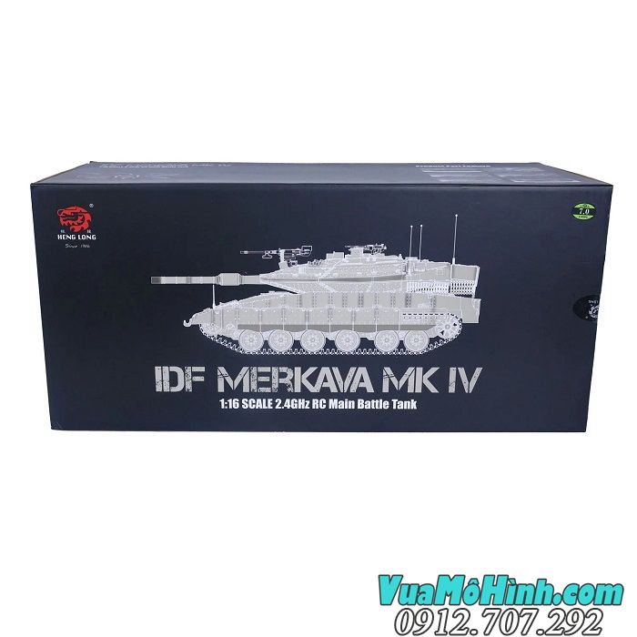 Xe tăng điều khiển từ xa Heng Long Merkava MK IV tỉ lệ 1/16