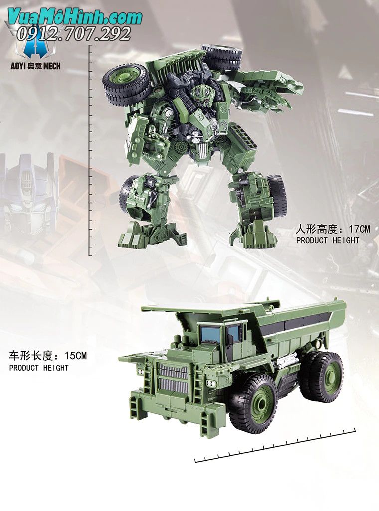 Mô hình Robot Transformer Devastator Long Haul YS-08B hãng BMB