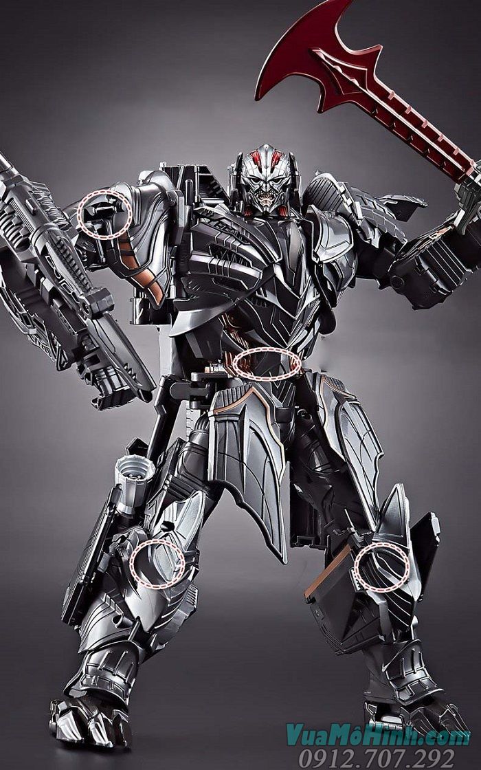 Mô hình robot Transformers Megatron YOUHU 130D cao 30cm biến hình thành máy bay 130A 130 D ys02