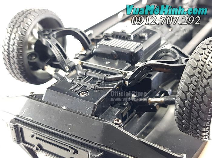 Xe bán tải Toyota WPL D62 điều khiển từ xa tỉ lệ 1/16 2.4ghz phiên bản RTR WPL D64 D62-1 D64-1 Xe địa hình