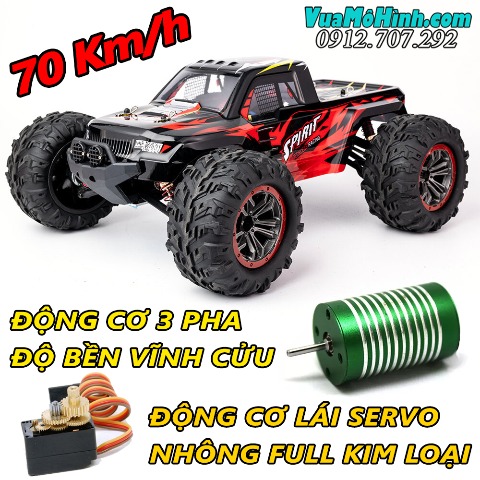 Xe Đua Địa Hình Tốc Độ Cao Spirit Racing 70Km/H Điều Khiển Từ Xa Xf04