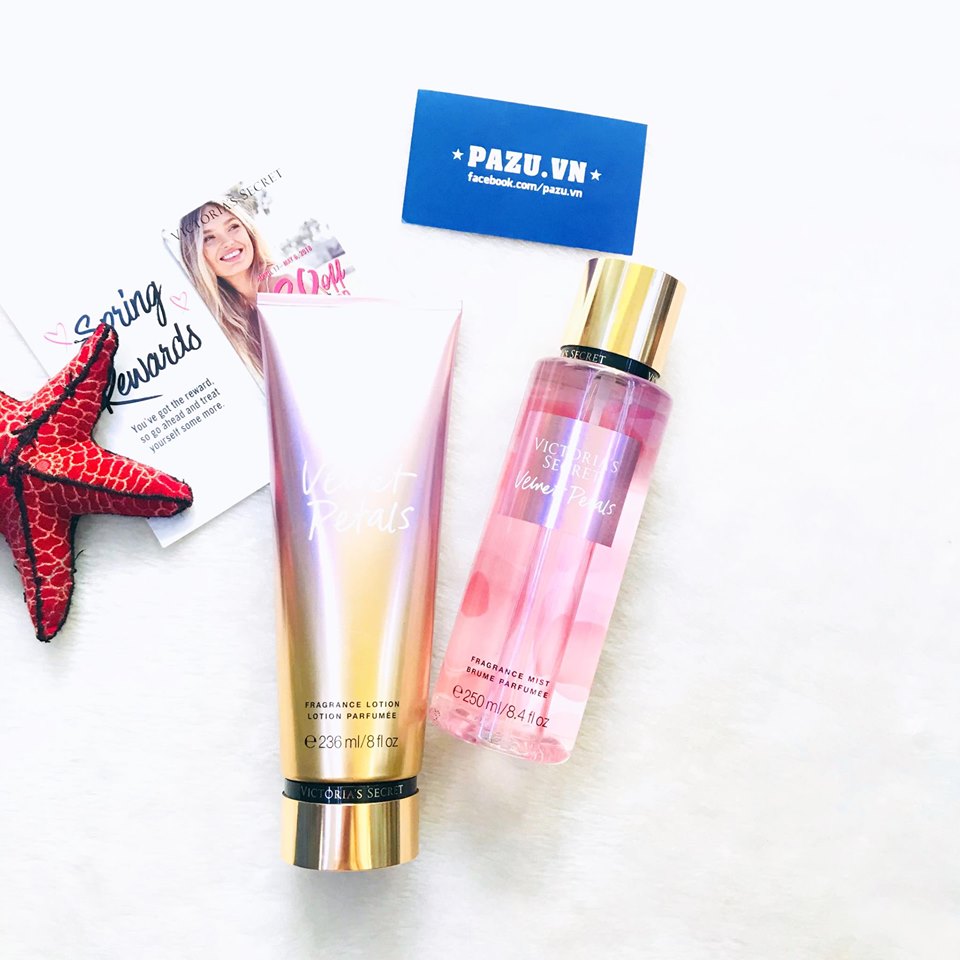 SET XỊT THƠM BODY MIST VÀ SỮA DƯỠNG THỂ VELVET - Main Image