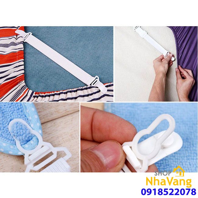 Kẹp Chặn Drap Giường Góc Nệm 8 Cái NV442