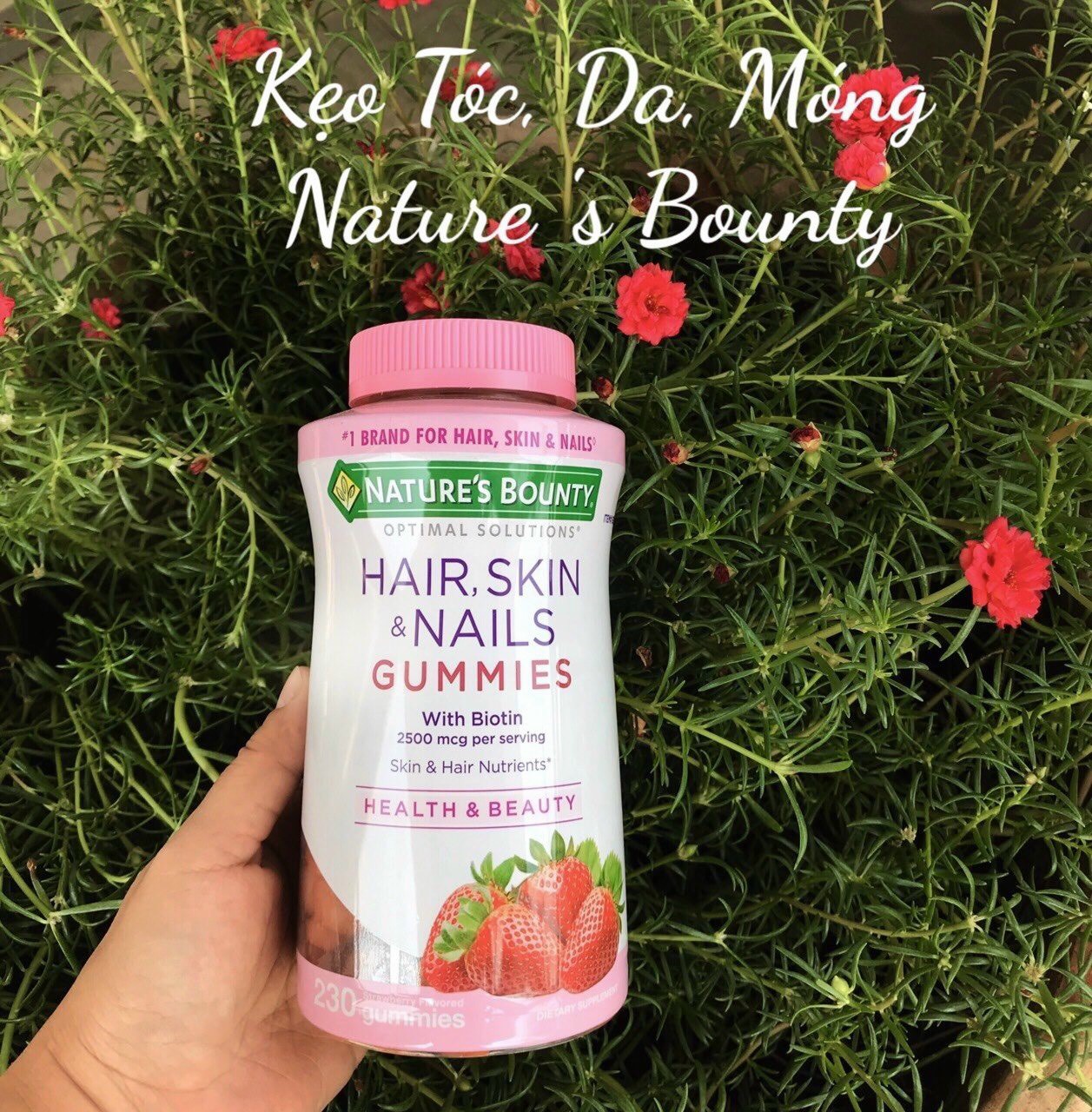 Kẹo Dẻo Nature Bounty Hair Skin Nails 230 viên Mỹ –