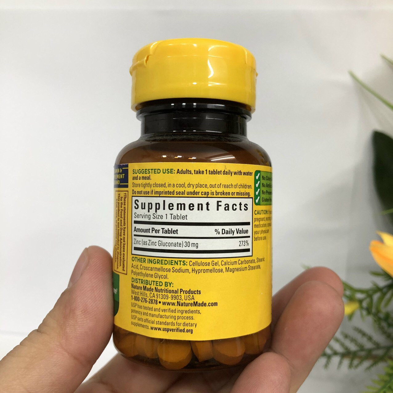 Viên uống bổ sung chất kẽm ZinC Nature Made 30mg 100 viên