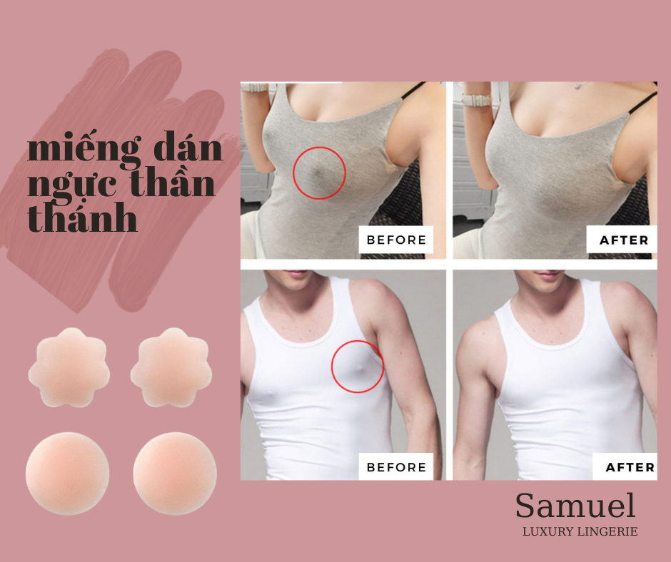 Miếng Dán Ngực Thần Thánh Siêu Dính Tạo Khe Cao cấp Đài Loan