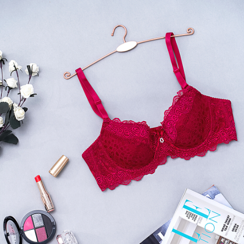 Áo ngực EDA Đài Loan Mút Mỏng 1/2 Ngực 2 Móc Cài 9066