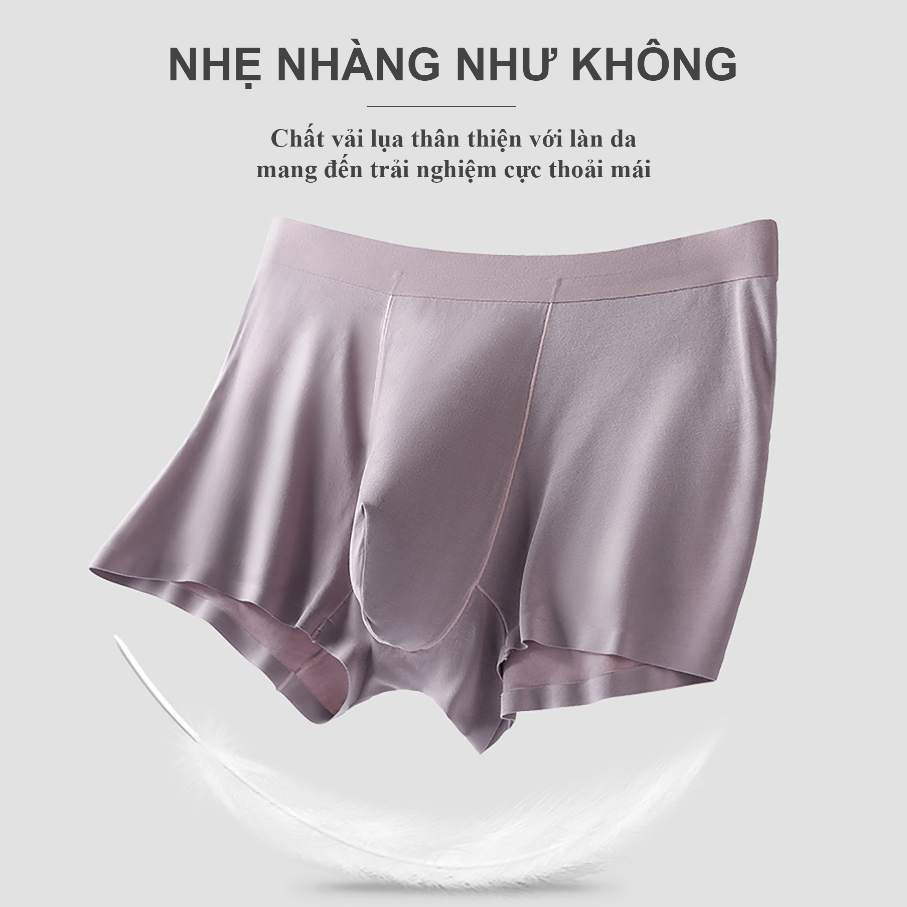 Quần Lót Nam Tencel Màu Tím
