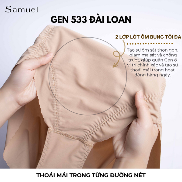 Quần Gen Su Đài Loan 533 Lưng Cao Ngang Rốn Ôm bụng dưới rốn săn mông định hình body