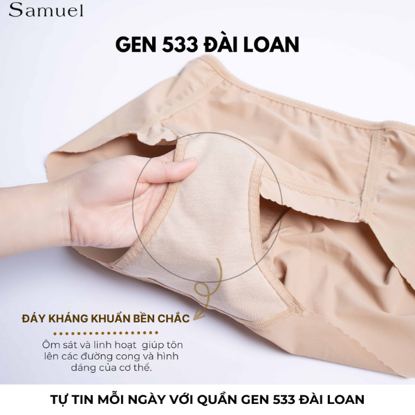 Quần Gen Su Đài Loan 533 Lưng Cao Ngang Rốn Ôm bụng dưới rốn săn mông định hình body