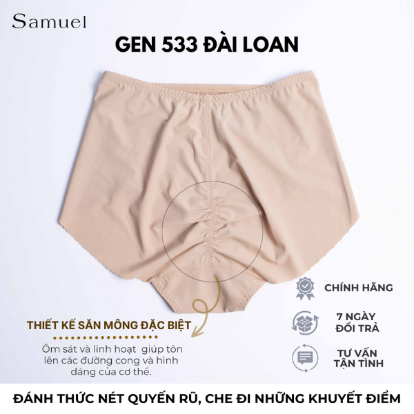 Quần Gen Su Đài Loan 533 Lưng Cao Ngang Rốn Ôm bụng dưới rốn săn mông định hình body