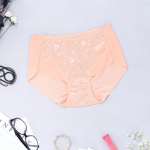 【 TUBE 】Samuel Quần lót nữ Đài Loan thun lạnh thêu Ren siêu co dãn, siêu bền ( màu nâu )