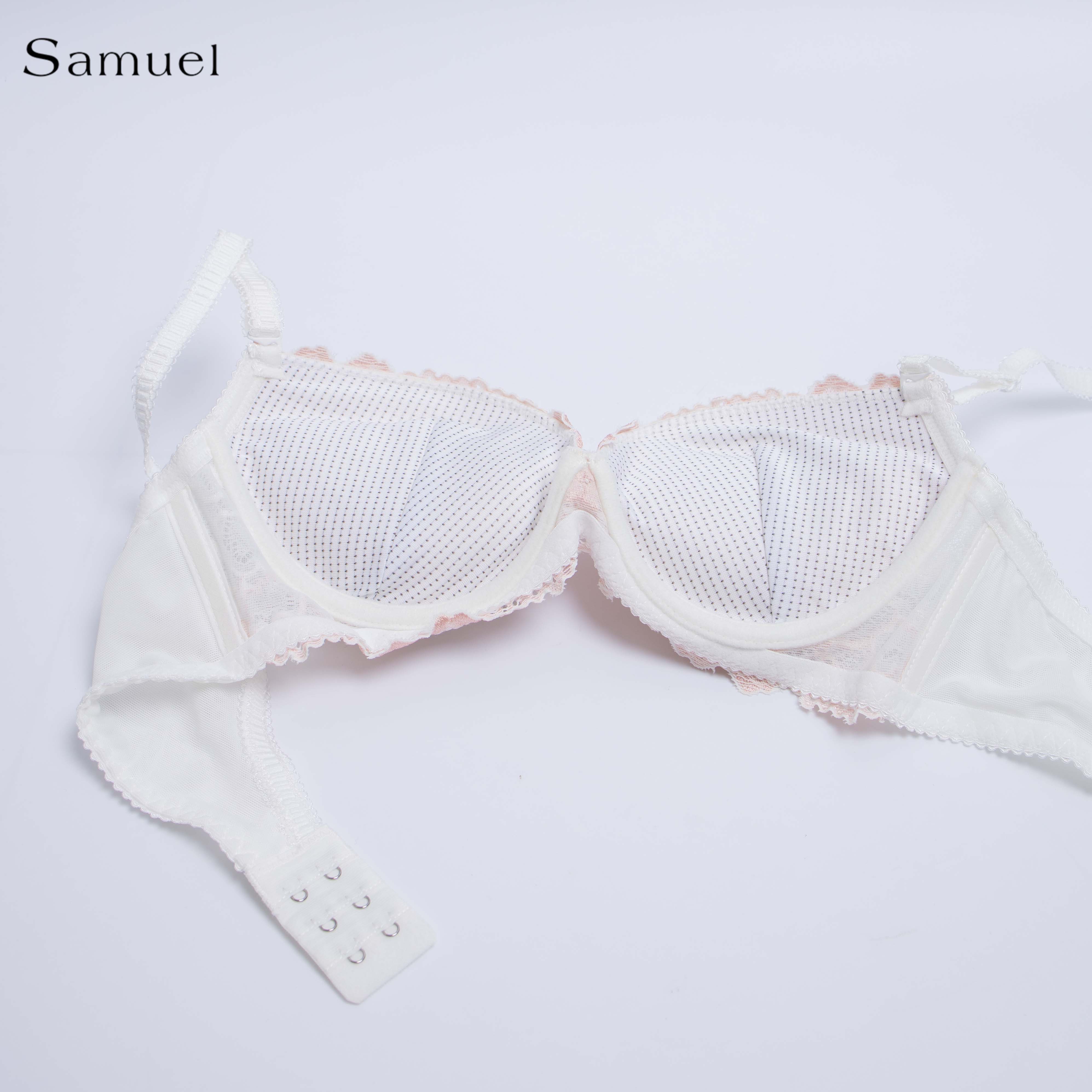 【 Kyla】 Áo ngực Đài Loan Samuel Mút NanoBon Nguyên Ngực Mút Dày Siêu Nâng ( Màu Trắng )
