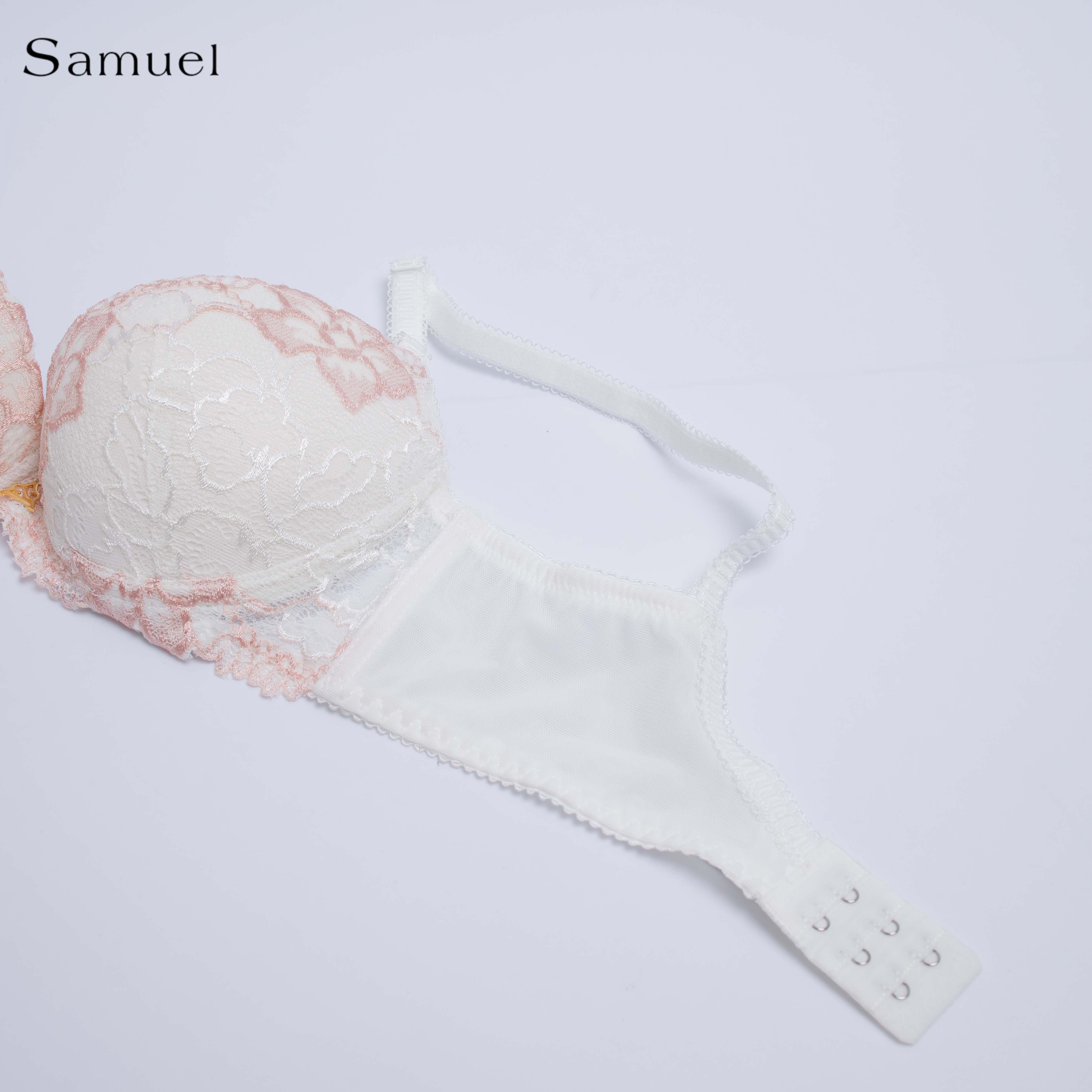 【 Kyla】 Áo ngực Đài Loan Samuel Mút NanoBon Nguyên Ngực Mút Dày Siêu Nâng ( Màu Trắng )
