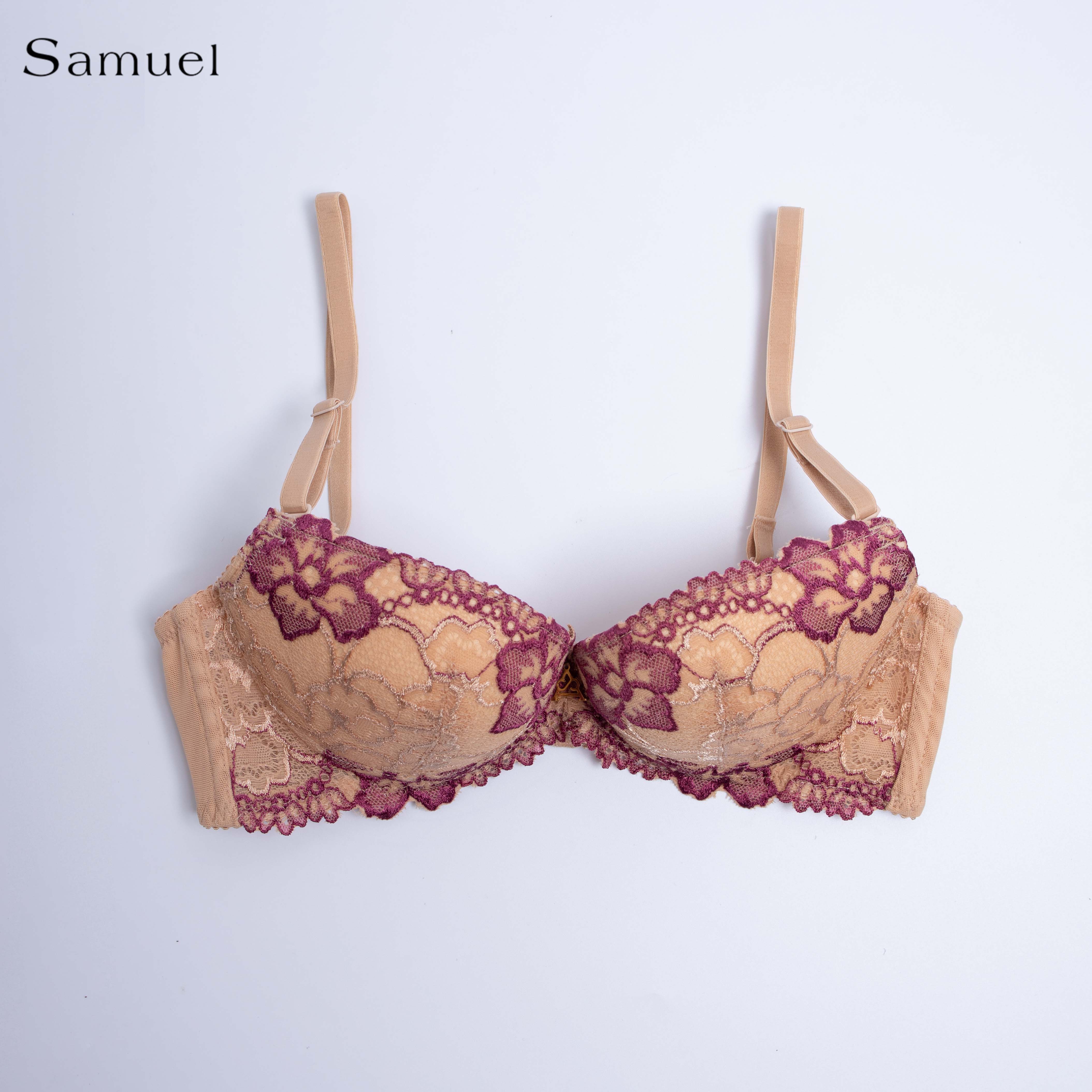 【 Kyla】 Áo ngực Đài Loan Samuel Mút NanoBon Nguyên Ngực Mút Dày Siêu Nâng ( Màu Da )