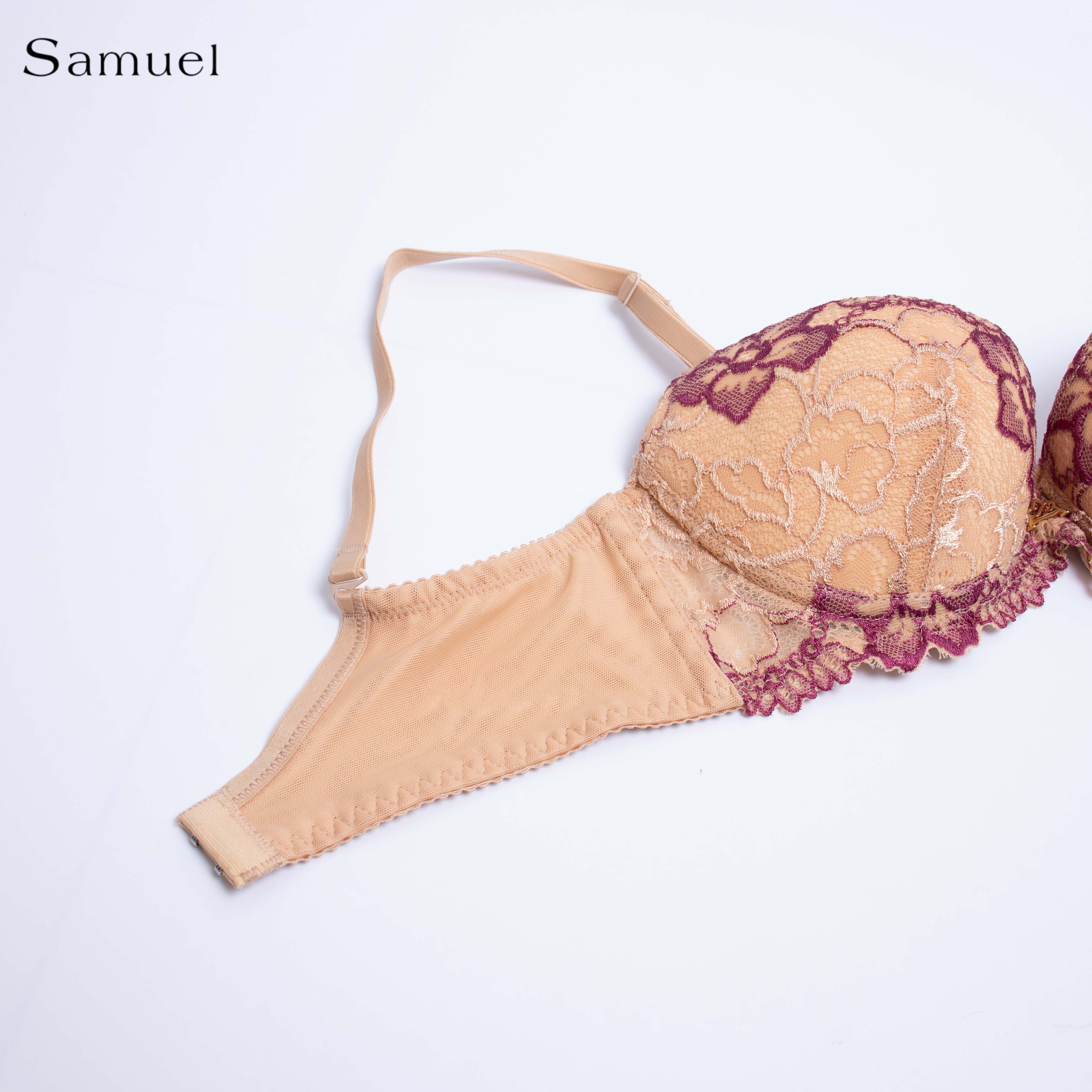 【 Kyla】 Áo ngực Đài Loan Samuel Mút NanoBon Nguyên Ngực Mút Dày Siêu Nâng ( Màu Da )