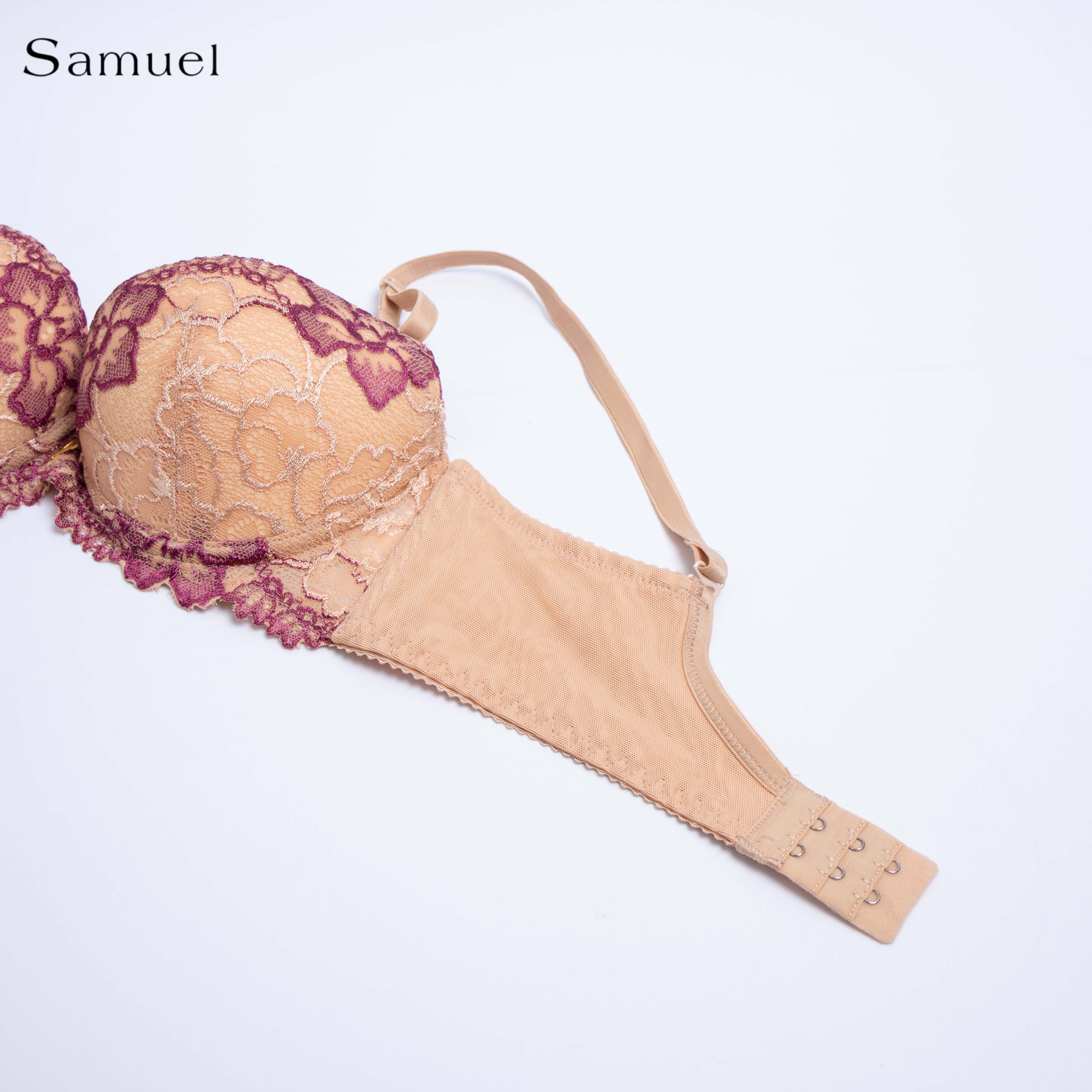 【 Kyla】 Áo ngực Đài Loan Samuel Mút NanoBon Nguyên Ngực Mút Dày Siêu Nâng ( Màu Da )