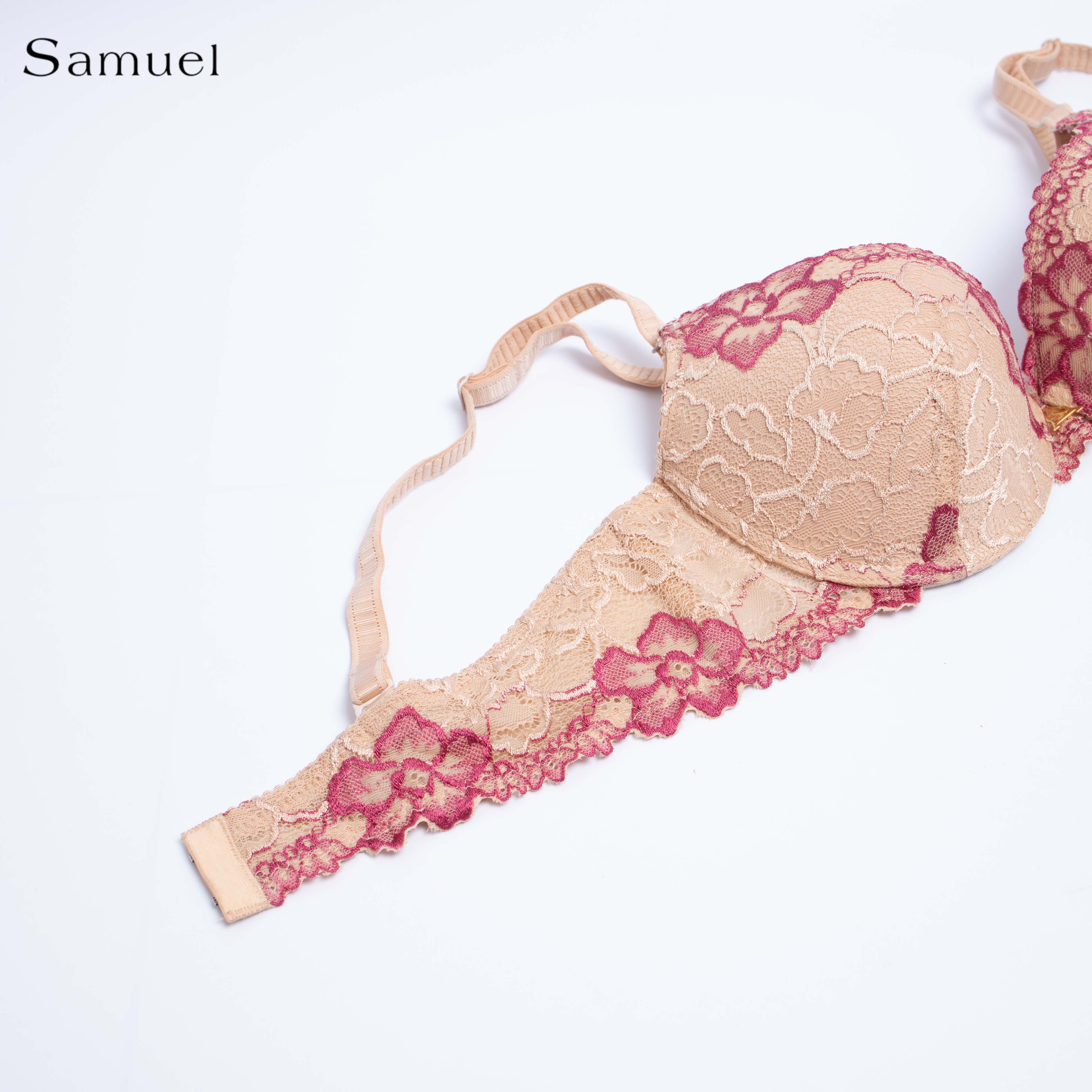 【 Reno】 Áo ngực Đài Loan Samuel Mút NanoBon Nguyên Ngực Siêu Nâng ( Màu Da Đậm )