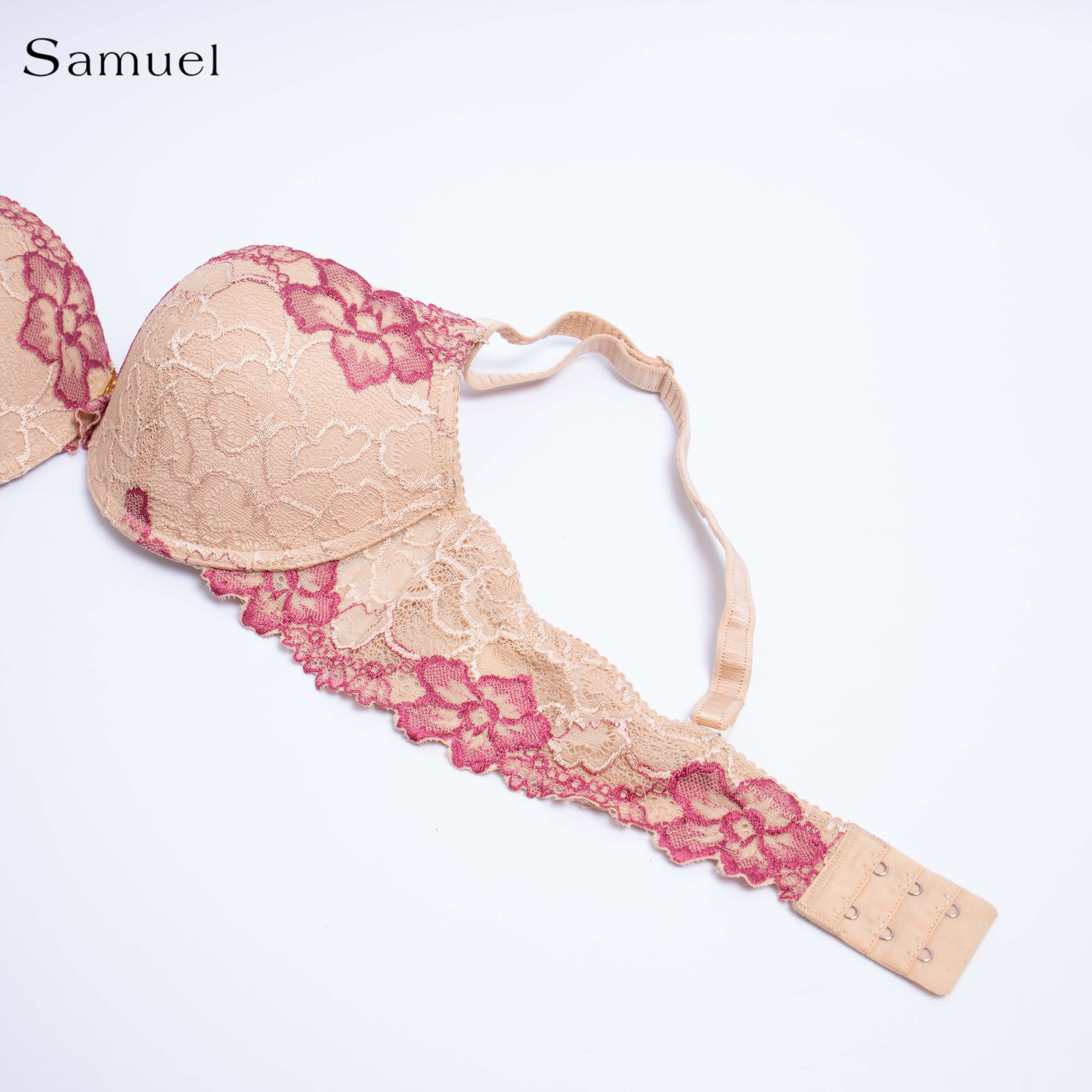 【 Reno】 Áo ngực Đài Loan Samuel Mút NanoBon Nguyên Ngực Siêu Nâng ( Màu Da Đậm )