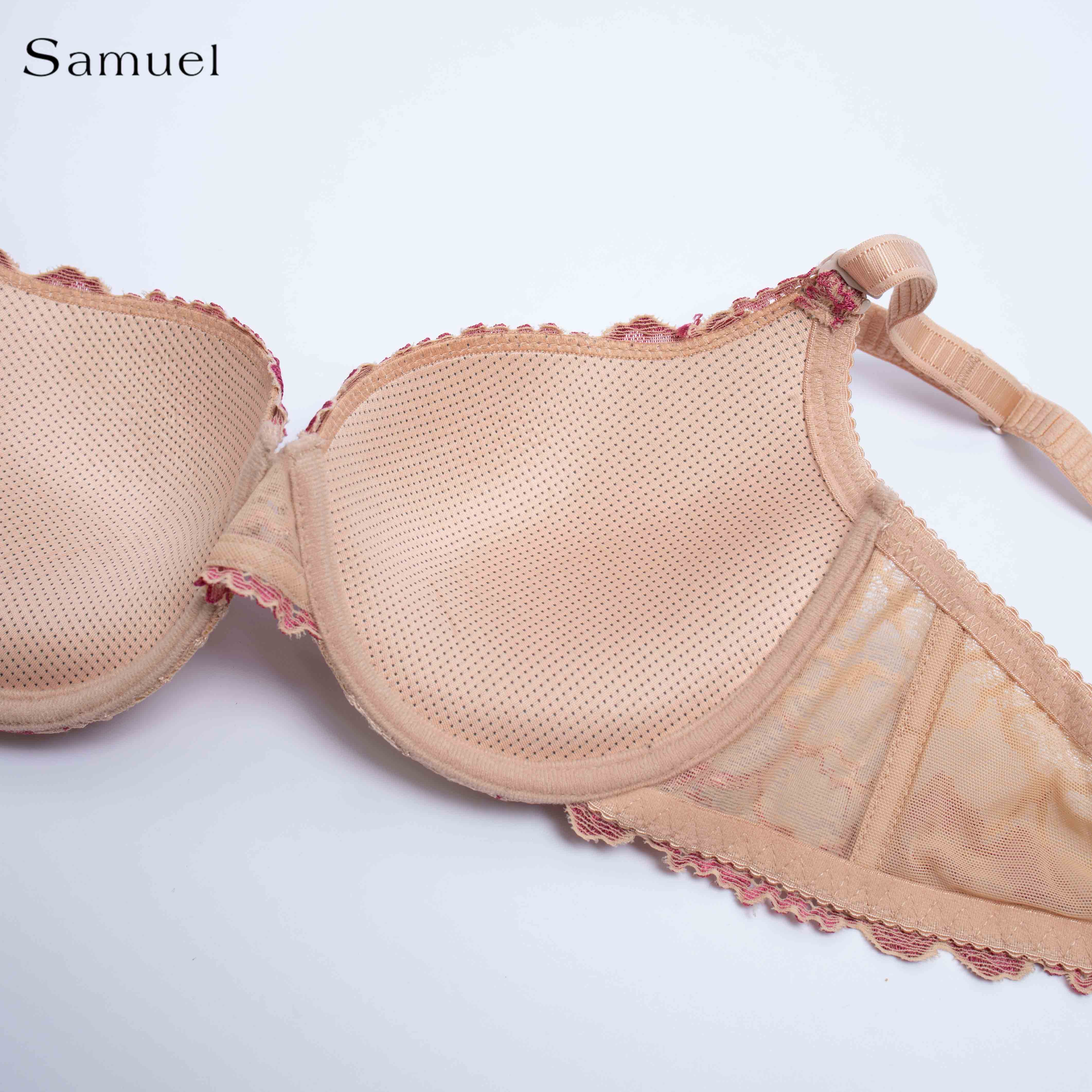 【 Reno】 Áo ngực Đài Loan Samuel Mút NanoBon Nguyên Ngực Siêu Nâng ( Màu Da Đậm )