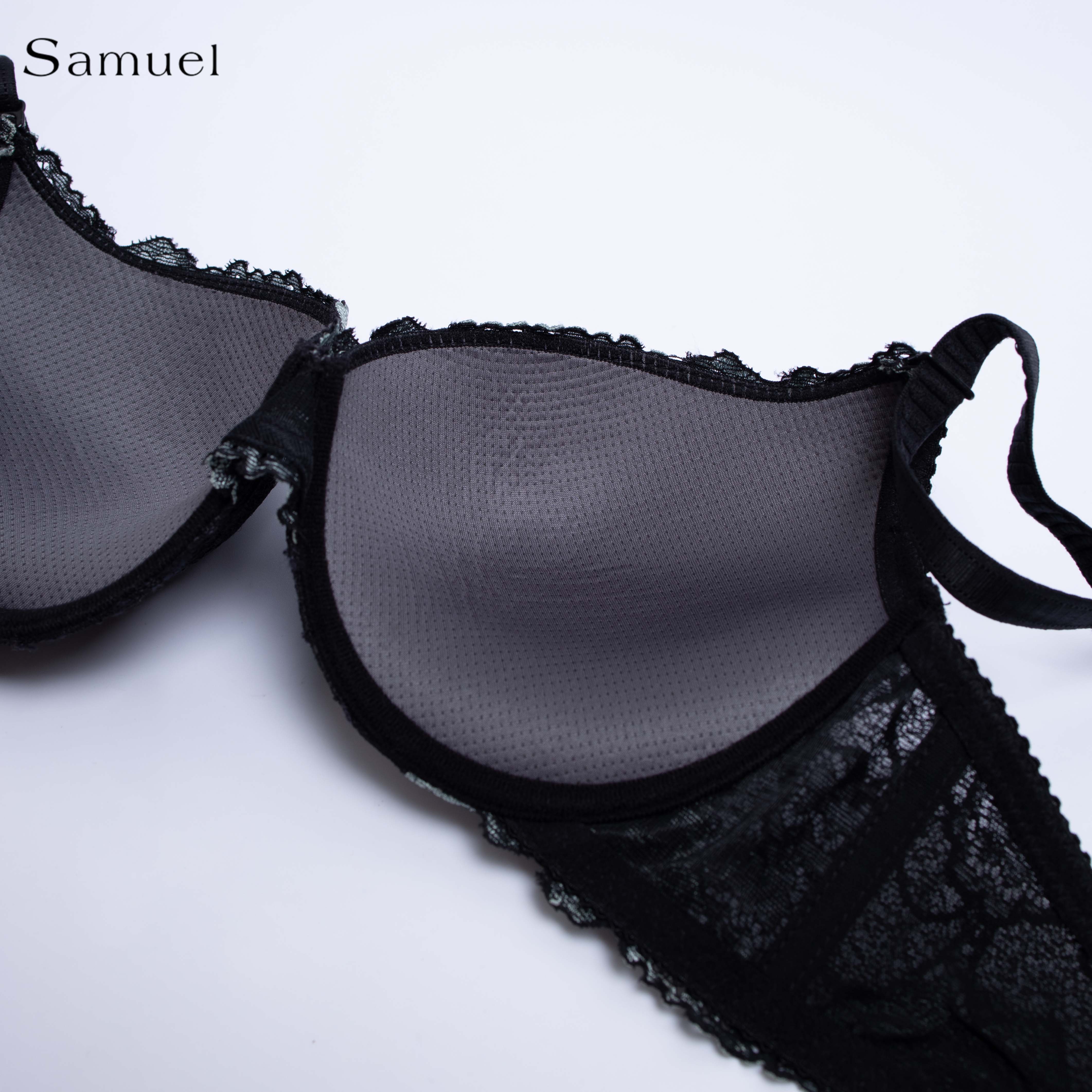 【 Reno】 Áo ngực Đài Loan Samuel Mút NanoBon Nguyên Ngực Siêu Nâng ( Màu Đen )