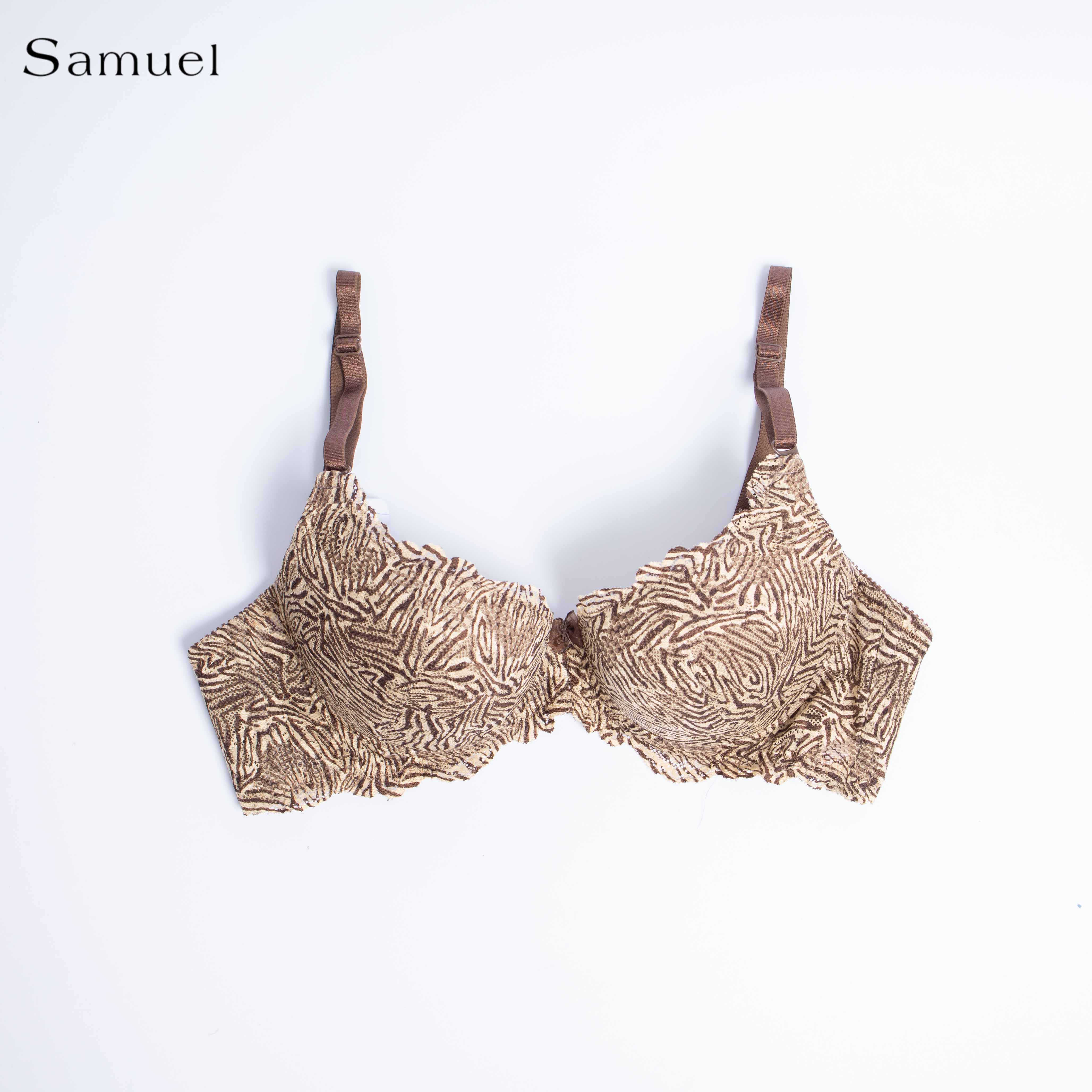 Áo ngực Đài Loan Samuel Zera Da Báo Mút vừa Cá Tính Lót Vải Tactel